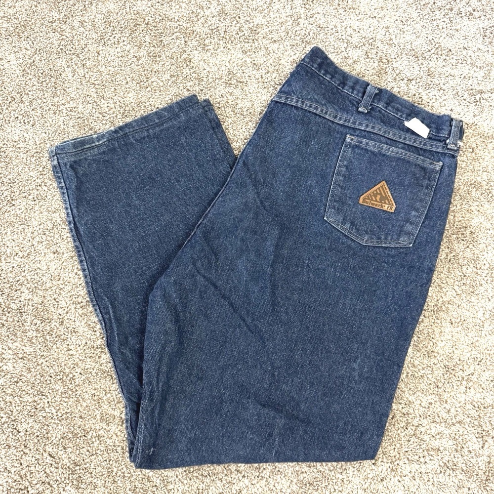 Bulwark FR Cat 2 2112 Flame Resistant Protective‎ Classic Denim Jeans Size 47x30